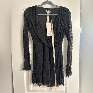 NWT Oh Polly Chelsea Dress Long Sleeve Embellished SZ 6